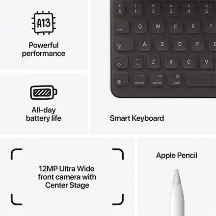 iPad 10.2" Wi-Fi 256 GB Stříbrný (9. gen.) *Použitý s DPH – Třída C*