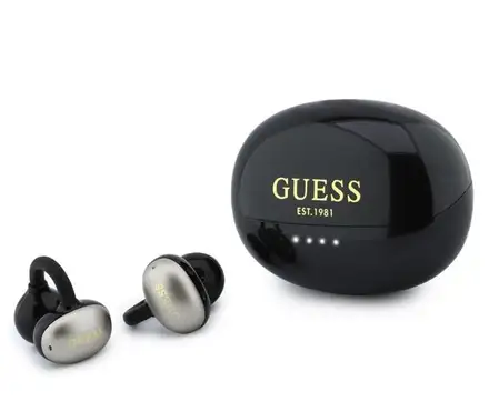 Guess Metallic Finish Classic Logo OWS Bezdrátová Sluchátka černá