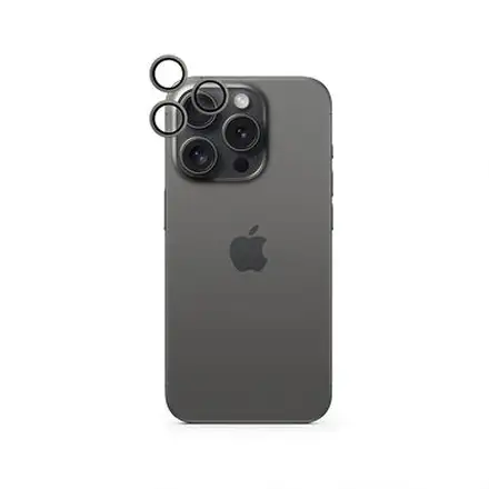 iStores by Epico Aluminium Lens Protector pro Apple iPhone 16 Pro / 16 Pro Max - černá