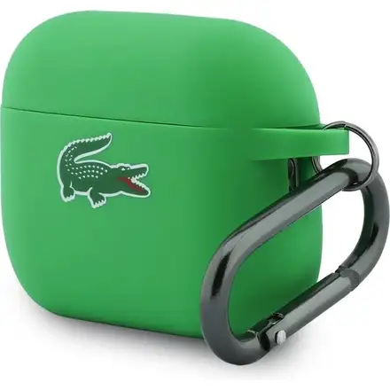 Lacoste Liquid Silicone Croc Logo Pouzdro pro AirPods 3 Pro zelené