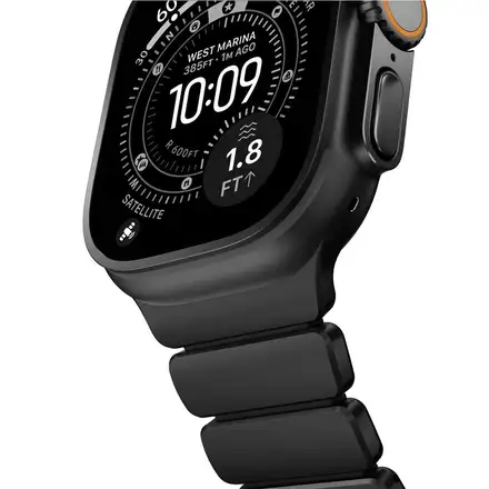 Nomad řemínek Stratos Band pro Apple Watch 49/46/45 mm - Black/Titanium Black