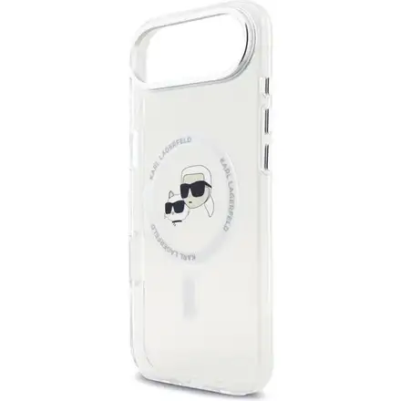 Karl Lagerfeld IML K&CH Heads Metal Frame MagSafe MagSafe kryt iPhone Air průhledná