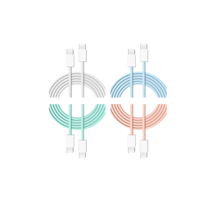 Cubenest Opletený USB-C kabel 1m, 4-pack