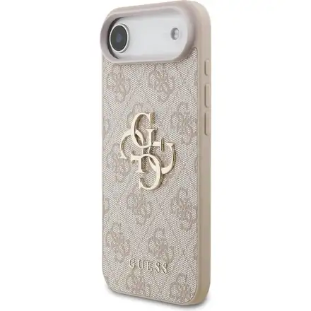 Guess PU 4G Metal Logo Strap kryt iPhone Air růžový