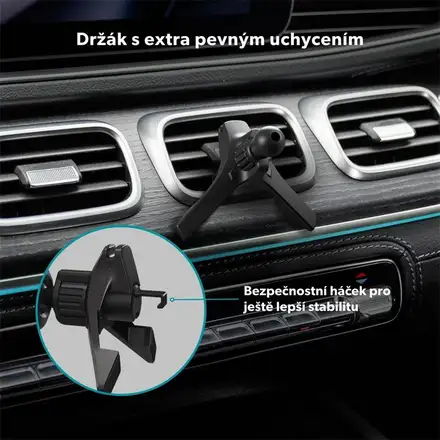 Epico UltraDrive Qi2 Alu Mag+ bezdrátová nabíječka do auta ED70 - černá