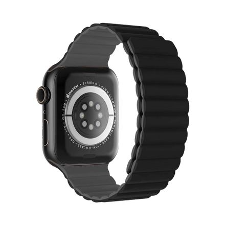 Devia řemínek Nature Silicone Magnetic Watch Band 40/41/42mm - Black