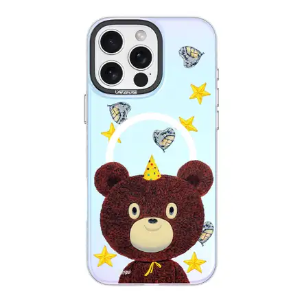 Devia kryt Canvas Series Magnetic Case pro iPhone 16 Pro Max - Starry Bear