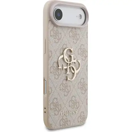 Guess PU 4G Metal Logo Strap kryt iPhone Air růžový