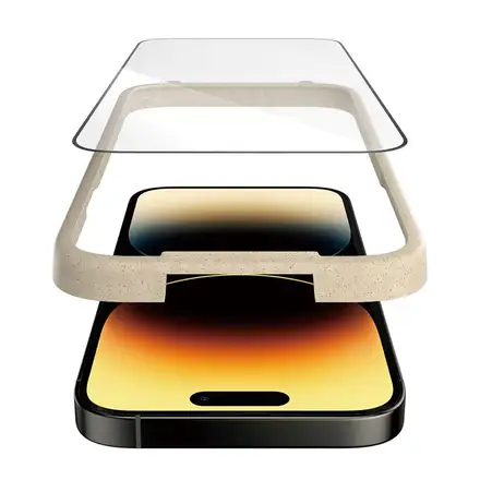 PanzerGlass ochranné sklo UWF AB s aplikátorem pro iPhone 14 Pro-Black Frame