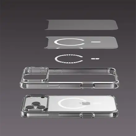 Devia kryt Pure Clear Shockproof Magnertic Case pro iPhone Air-Clear