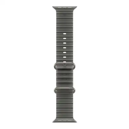 Apple Watch 49mm Translucent Black Ocean Band-Natural Titanium Finish