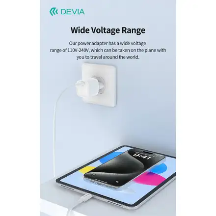Devia síťová nabíječka Extreme Speed Mini PD Quick Charger 20W - White