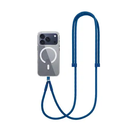 Spello Rope Crossbody Strap - modrá