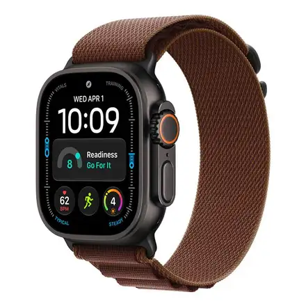 Apple Watch 49mm Burgundy Alpine Loop-Small-Black Titanium Finish