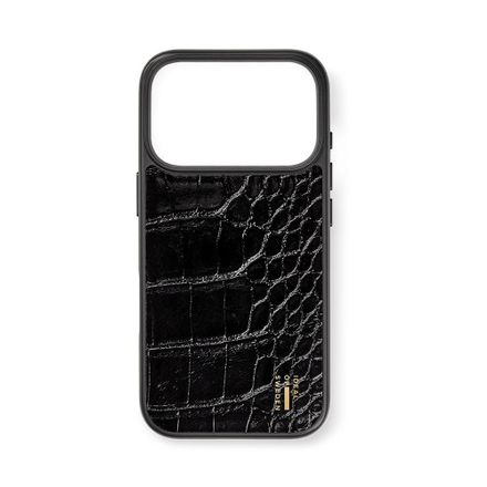 iDeal Fashion Vegan Leather Case MagSafe iPhone 17 Pro/18 Pro Black Croco