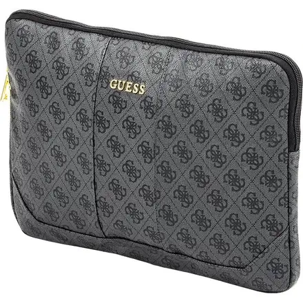 Guess PU Leather 4G Pouzdro na MacBook 13" šedé