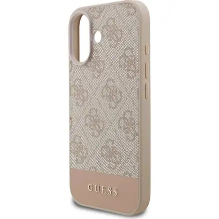 Guess PU 4G Stripe kryt iPhone 17 růžový