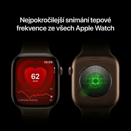 Apple Watch Series 12 GPS 42mm Dark Bronze Aluminium Case with Olive Sport Band - M/L