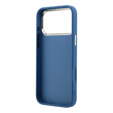 Guess PU 4G Strass Metal Logo kryt iPhone 18 Pro modrý