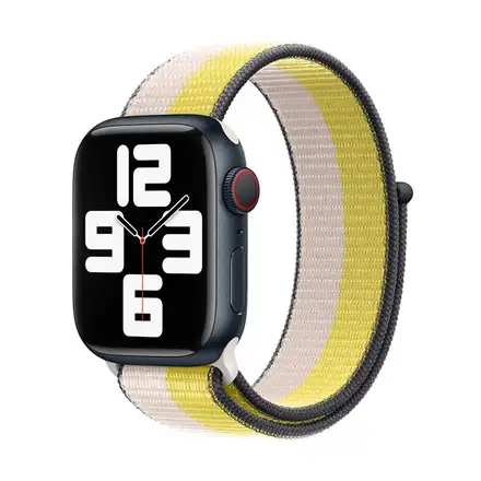 Devia řemínek Nylon Braided Two-Tone Loop pro Apple Watch 40/41/42mm - Oat Milk
