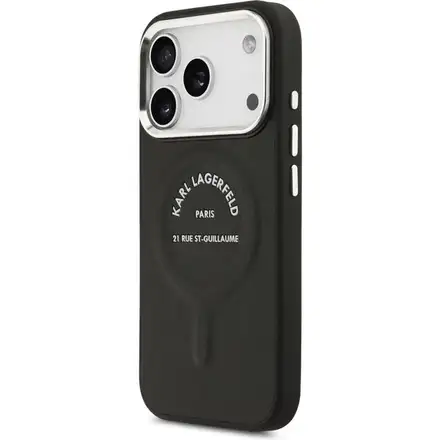 Karl Lagerfeld PU RSG Logo MagSafe kryt iPhone 17 Pro černý