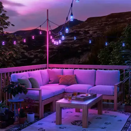 Nanoleaf Matter Smart Multicolor Outdoor String Lights Smarter Kit 30m