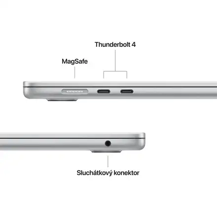 EDU MacBook Air 15" Apple M5 10core CPU 10core GPU 16GB 512GB Stříbrný CZ