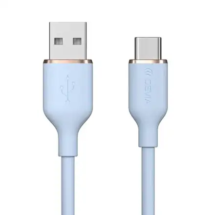 Devia kabel USB-A to USB-C Jelly Series Silicone Cable 1.2m - Blue