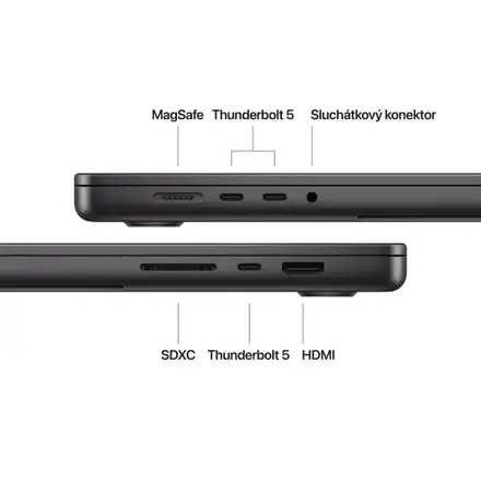 MacBook Pro 16" Apple M4 Max 14core CPU 32core GPU 36GB 1TB Vesmírně černý CZ