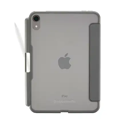 Pipetto pouzdro Origami Pencil Case pro iPad mini 6 2021/A17 Pro 2024 - Dark Grey