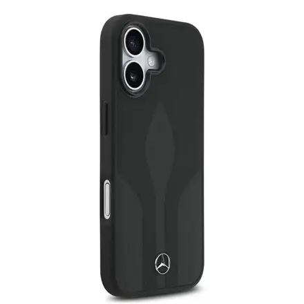 Mercedes Leather The Move MagSafe Zadní Kryt pro iPhone 17 černý