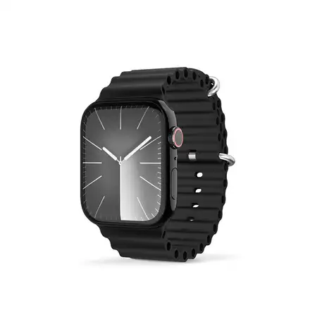 Epico Watch Strap Ocean Apple Watch SE (44mm)/Series 1-9 (42/44/45mm) 10-12 (46mm)/Ultra (49mm) - černá