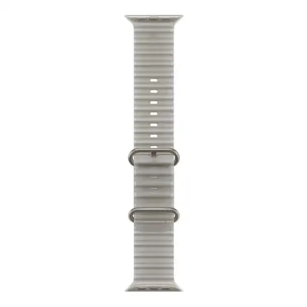 Apple Watch 49mm Translucent Grey Ocean Band-Natural Titanium Finish