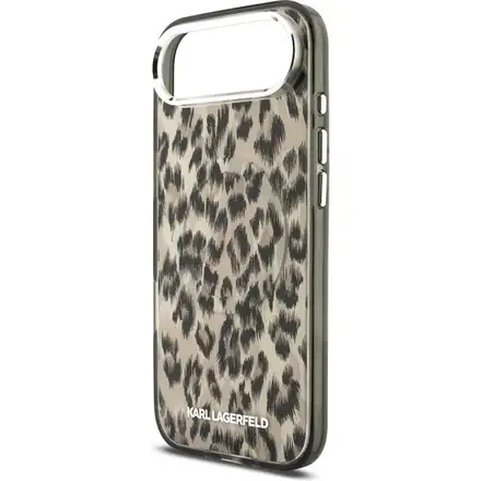 Karl Lagerfeld IML Leopard MagSafe kryt iPhone Air hnědý