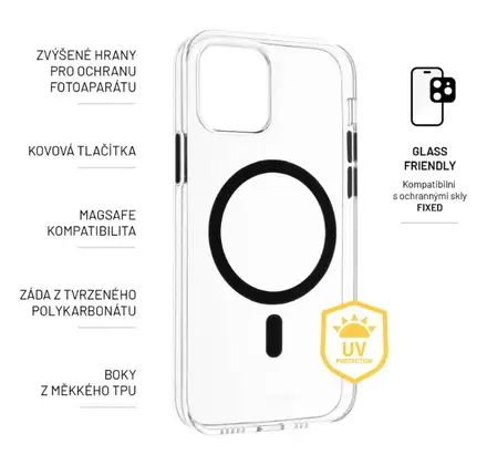 FIXED kryt MagPure s podporou Magsafe pro Apple iPhone 15 Pro Max, čirý