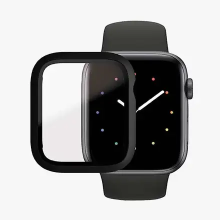 PanzerGlass ochranné sko Full Body AB pro Apple Watch 4/5/6/SE 44mm-Black Frame