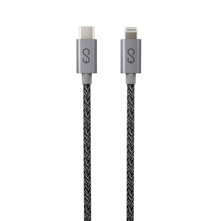 iStores by Epico Fabric Braided Cable USB-C to Lightning 1.2m - space grey