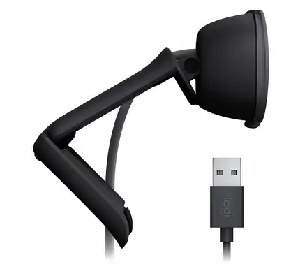 Logitech BRIO 100-webcam, Full HD, USB-grafitová