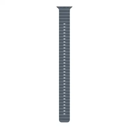 Apple Watch 49mm Anchor Blue Ocean Band Extension - Natural Titanium Finish