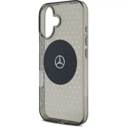 Mercedes PC/TPU Star Pattern MagSafe Zadní Kryt pro iPhone 16 Plus černý