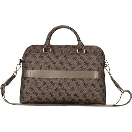 Guess PU 4G Triangle Logo Brašna na MacBook 13/14/15" hnědá