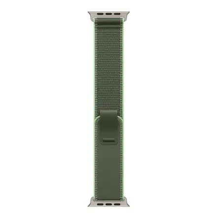 Apple Watch 49mm Green/Neon Trail Loop - M/L - Natural Titanium Finish