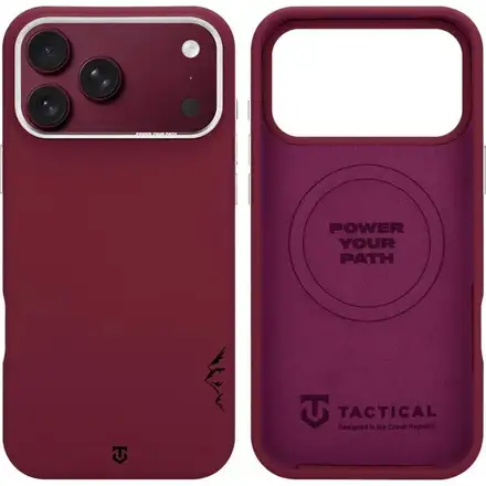 Tactical MagForce Velvet Smoothie 2.0 Kryt Apple iPhone 18 Pro/17 Pro tmavě červený