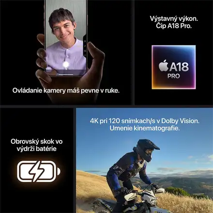 iPhone 16 Pro 128 GB Přírodní titan *Třída A*