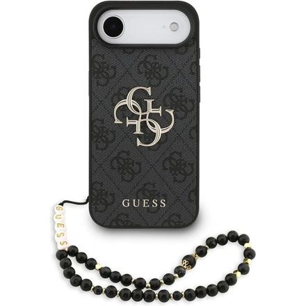 Guess PU 4G Metal Logo Strap kryt iPhone Air černý