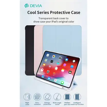 Devia pouzdro Cool Series Protective Case pro iPad 10.2" 2019/2020/2021 - Blue