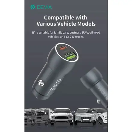 Devia držák do auta Smart Series Magnetic Air Outlet Vehicle Bracket - Black
