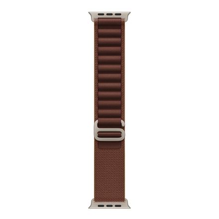Apple Watch 49mm Burgundy Alpine Loop-Small-Natural Titanium Finish