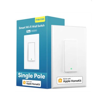 Meross Smart Wi-Fi nástěnný vypínač 1 Gang 1 way Touch Button Neutral Wire Required