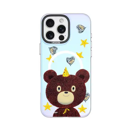 Devia kryt Canvas Series Magnetic Case pro iPhone 16 - Starry Bear